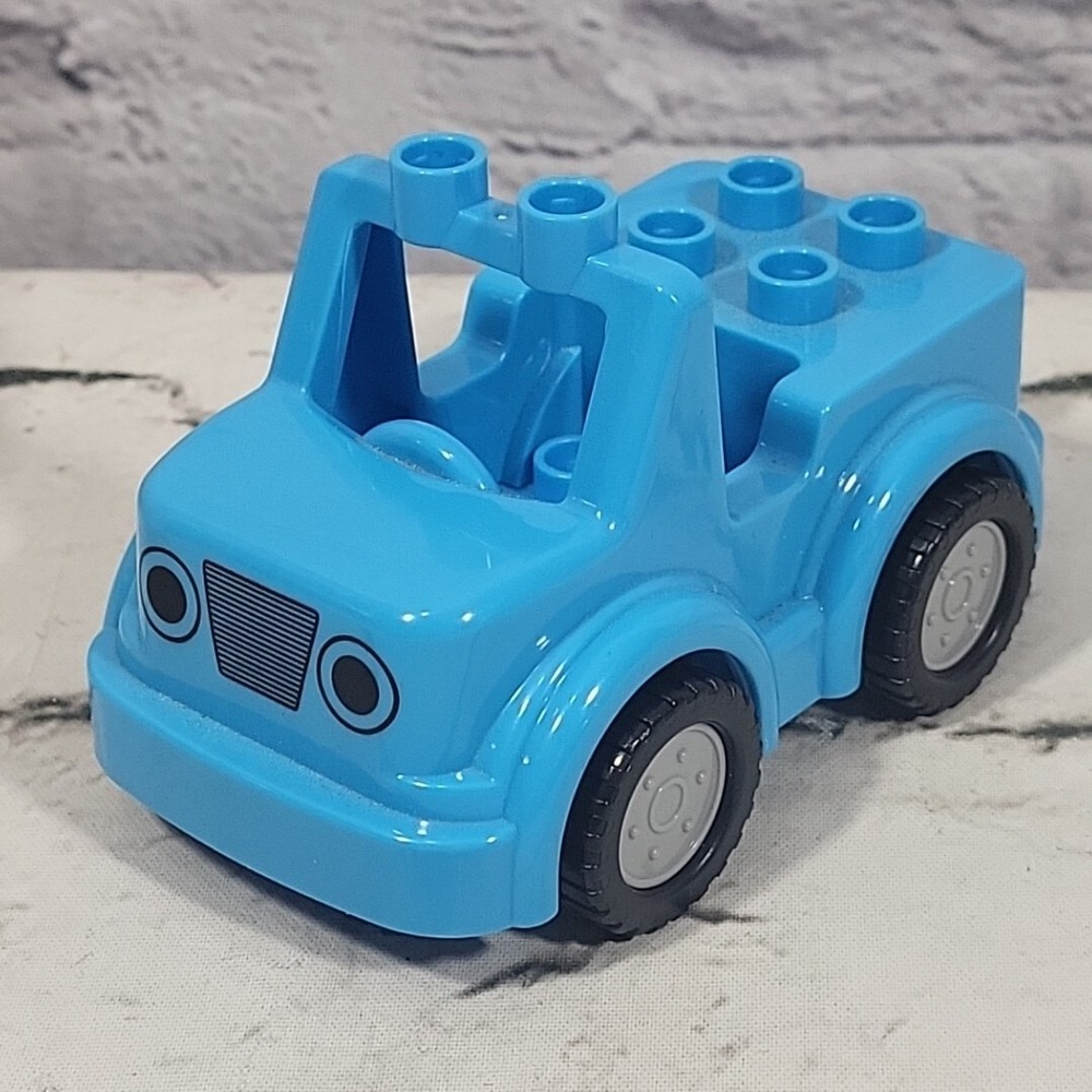 Lego Duplo Figure African American Woman‎ Person Mom Lot With Blue Jeep Car - Picture 3 of 6